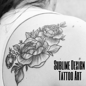 #flowerstattoo #peonytattoo #sublimedesigntattooart #angentinatattoo#tattooart#tattoo#tattooink