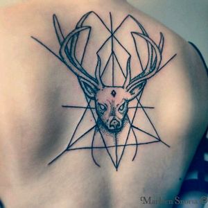 #deer #dot #dotandline #dotworkanimal #dotwork #tattoo #tattoo_art_worldwide #tattoos #tattooflash #draw #art #artist #tattooed #arttattoo #artisttattoo #tattooartist #french #france #lyon #snoria #Black #red