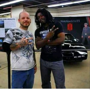 Anthony Saint Thomas actor/musician , at the blood and babes horror convention in Long island NY.. yes that's Kit from night rider behind us