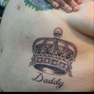 This is a memorial piece i had for my daddy's crown at killer designz Russellville,Ky
