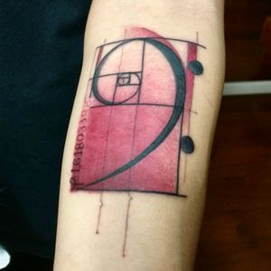 Clave de Fibonacci! #Fibonacci #Music #F #TattooYou #tiiick #red