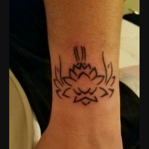 A lotus design on my wrist. Favorite flower. #lotusflower