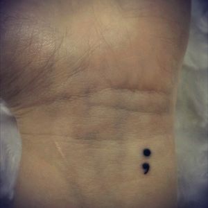 So small yet so mean;ngful... #SemiColon #SemicolonProject