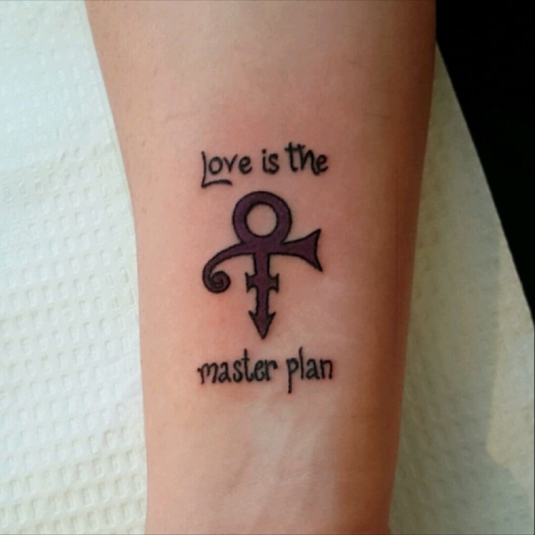 Prince Love Symbol by  Wells  Co Custom Tattoo  Facebook