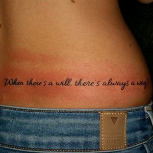 #will #way #lyrics #tattoo #back
