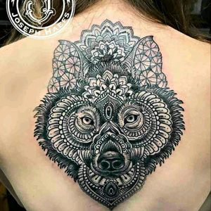 #tattoo #animal #animalhead #wolf #mandala #geometrical #ornament #tribal #ornamental #blackwork #blackandgrey #meganmassacre #dreamtattoo #ink #tattoos #tattooed #Tattoodo #wolftattoo #mandala_tattoo  #OrnamentalBlackwork