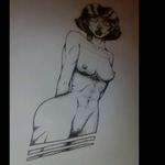My draw #Draw #pointillism #tattooartist #tattooedwomen #sexytattoo #sexygirl #women #Cartoon #VitoDraw