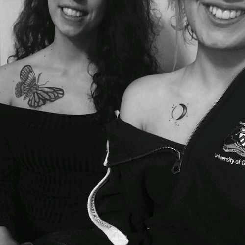 #butterfly #moth #tattoo #girls #moon #chest #half #dotwork #watercolor #bloodandhoney #cheltenham