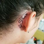 #tattoo #ear #philosophy #jasagen #Nietzsche #Nietzschetattoo #head #girl #piercing #written #quote #sayyes #bloodandhoney #cheltenham