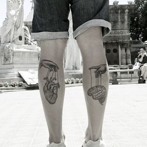 #tattoo  #brain #heart #Michelangelo #renascentismo