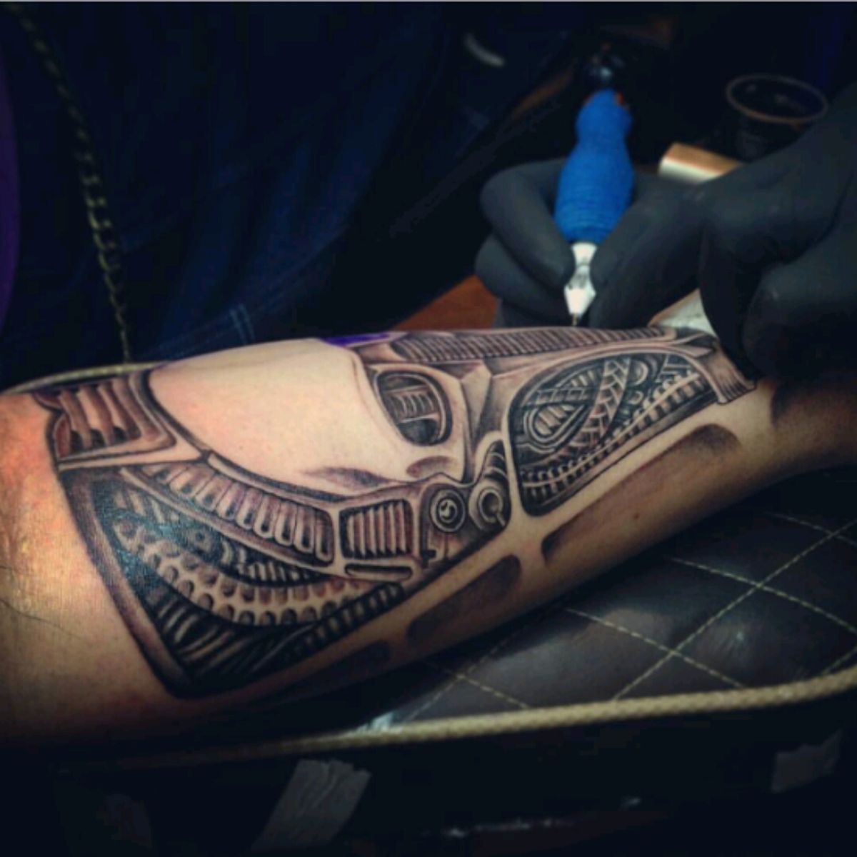 Tattoo uploaded by Scot Mackay • Hr Giger inspired designs by Gabi at Extreme Tattoo and