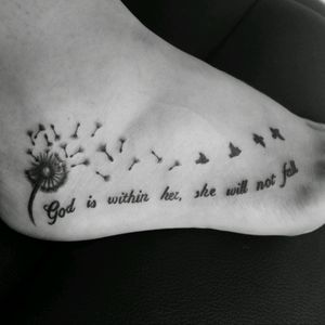 Dandelion Tattoo #tattoo #dandelion #swallows