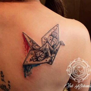 Dove card, tattoo by Alex