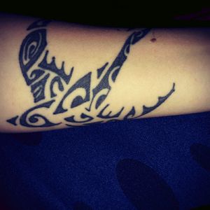 My second tattoo #second #second #tattoo #italy #arm #love #ilovetattoo #rondine #fly #maori #maoritattoo