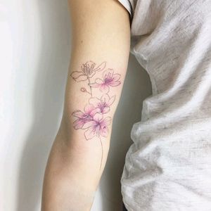 By #fatihodabas #watercolor #flower #floral #watercolortattoo #welove