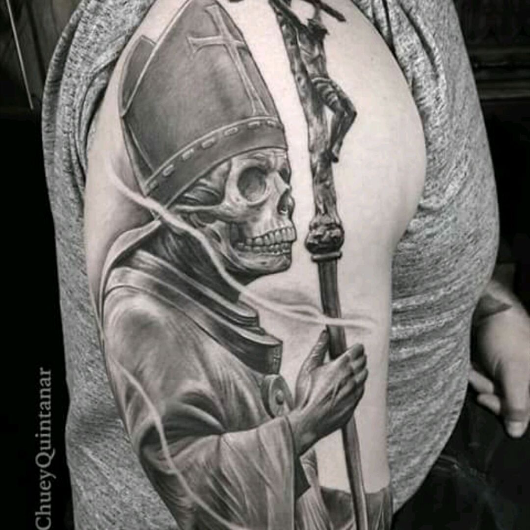 In God We Trust Skull - ArtWear Tattoo