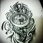 designed for my friend. #drawing #clock #mechanicaltattoo