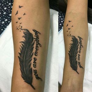 #Tattoo #feather #by #Noo13#ink #formula23 #kurosumi