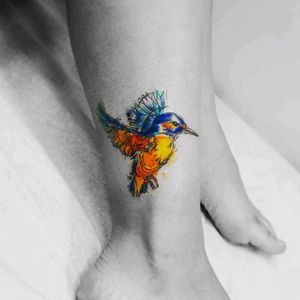By #VitalyKazantsev  #watercolor #hummingbird #bird #watercolortattoo