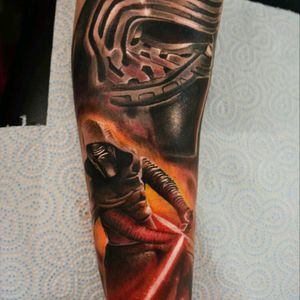 Start of Star Wars sleeve #yarotattoo #tattoo #realistictattoo #starwars #KyloRen