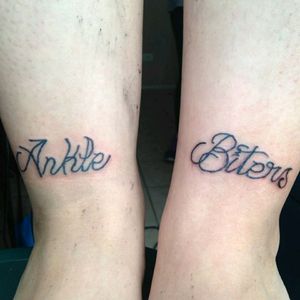Ankle biters, Paramore liryc #chileantattoo  #MorriganInk #holdfastink #tattoo #letteringtattoo