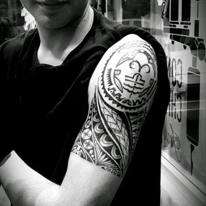 #maoritattoo #maori #maoristyle #sleevemaori #TattooSleeve #sleeve #inprogress #customtattoo #Custom