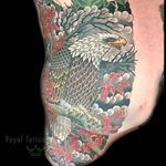 Eagle on ribs by @Henning For info or bookings pls contact us at art@royaltattoo.com or call us at +45 49202770 #royal #royaltattoo #royaltattoodk #royalink #royaltattoodenmark #japanese #eagle #bird #windb#branch #clouds #thegreatdane