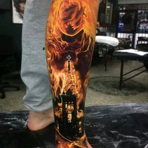 Tattoo uploaded by Memento Mori Tattoo Studio • #burnchurch #church  #churchtattoo #igreja #igrejatattoo • Tattoodo