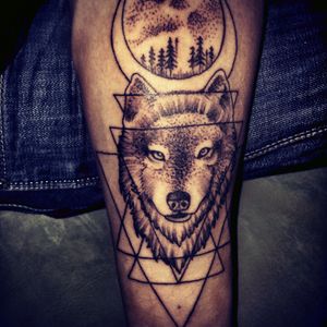 my first tatto #wolftattoo