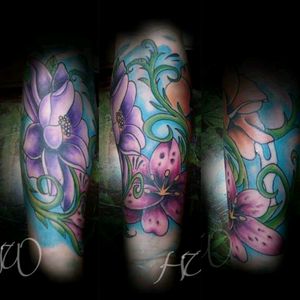 Tattoo I've done #tattoos #flowertattoo