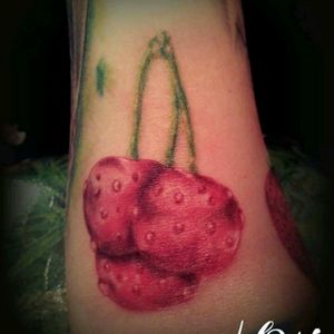Fun lil Cherry's I did #cherrytattoo #tattoos