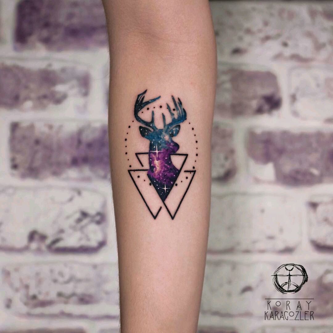 Forearm Geometric Deer tattoo at theYoucom