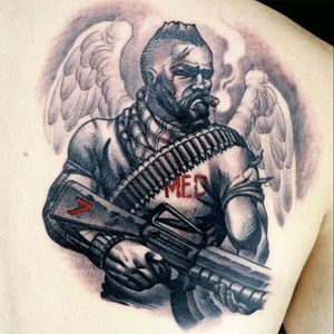 A great tattoo by #AnthonyMichaels #InkMaster #Season7 #Revenge #blackandgrey