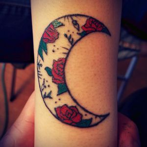 Moon Tattoo done for a Close Friend. Ink by S.F.Reality