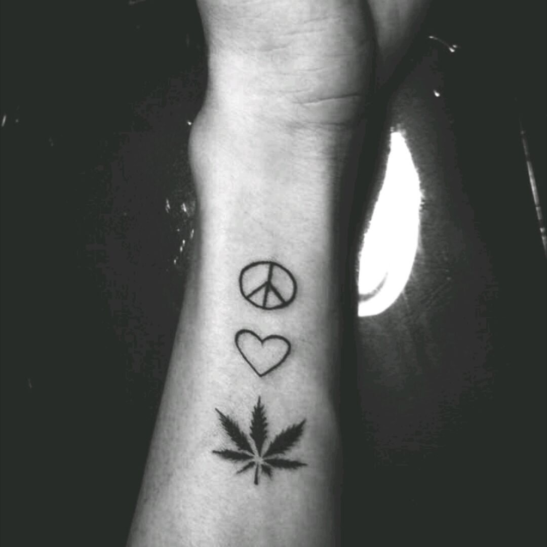 Pin by Meghan Jackson on Cute stuff  Peace sign tattoos Love tattoos Peace  tattoos