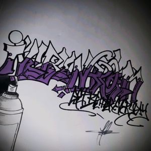 Graffiti drawing I did in 2010 #graffiti #inkdrawing #olddrawing #graffitifontartistunknown