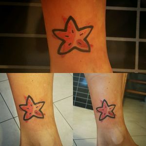 Skin mark cover up!  #tattoo #ink #tattoopavia #tattoomilano #tattooapprentice #seastartattoo #sea #seatattoo #coverup #pink #blackline #destrutturato #mambostyle #instapic #picoftheday