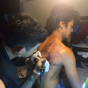#tattoo #tattoos #tigertattoo #stencil #customtattoo #bowel #ink #Balinese #indonesian