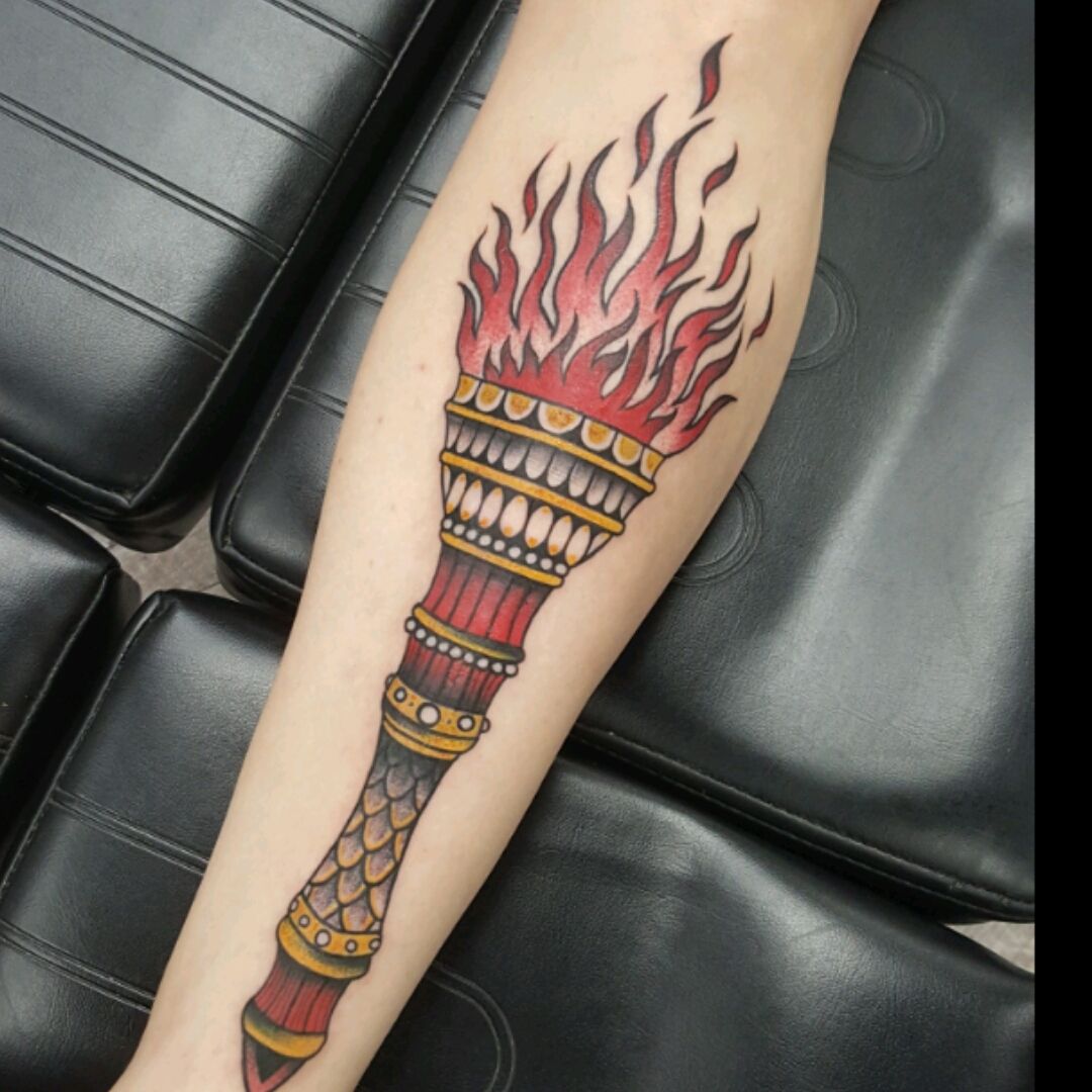 Tattoo uploaded by Mike  Shin dagger traditionaltattoo  AmericanTraditional  Tattoodo