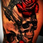 #skulltattoo #skull #flowers #redflowers #redflower #DarkArt #dark #metal #blackmetal #rose #roses #rosestattoo #redroses #redrose #RoseTattoos #tattodoo #tattoo #blackandredtattoo #blackandredink #inkskullart #inkredible