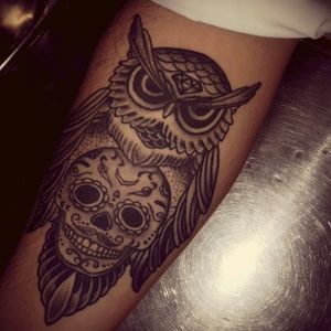 OWL AND SKULL