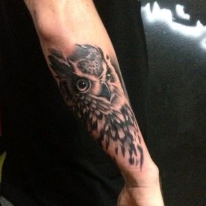#tattoo #blackandgrey #owl