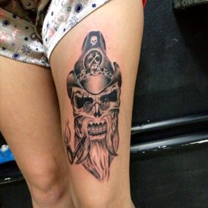#tattoo #blackandgrey #skull