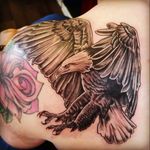 Eagle tattoo #nativeamericansleeve #shoulder #eagle #strength #story