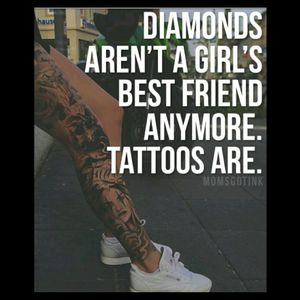 Amen!  😂 💚 I'm on board with this!  #ink #inkedchicks #girlswithink
