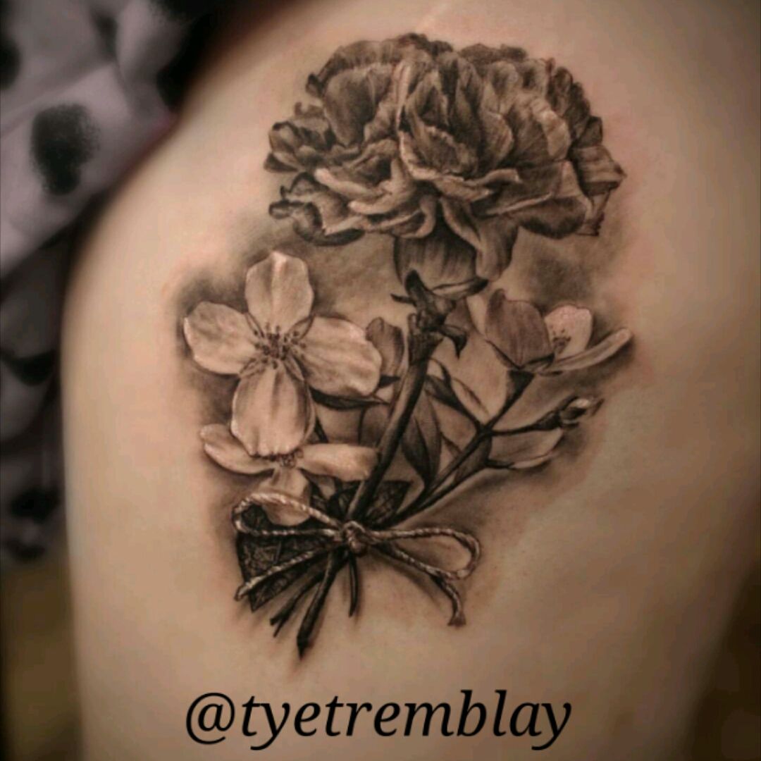Rox Tattoos  Carnation flower tattoo   Facebook