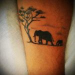 Tatuagem que eu fiz para o meu filho.  #african  #elephant  #myson  #Abner #Loubach #family