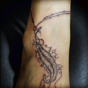 Feather anklet tattoo I made.