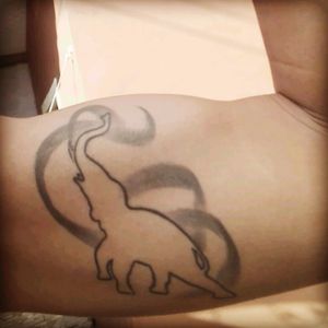 my second tattoo #elephantPatronus #elpehant #patronus #rightArm