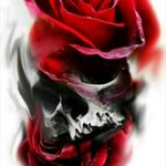 I love this! #realism #roses #skull